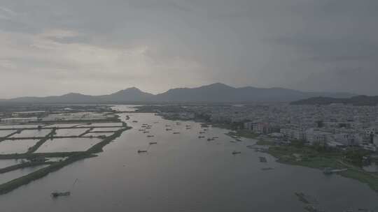 中国广东省潮州市饶平县汫洲镇全景