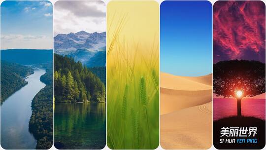 丝滑分屏多图模板