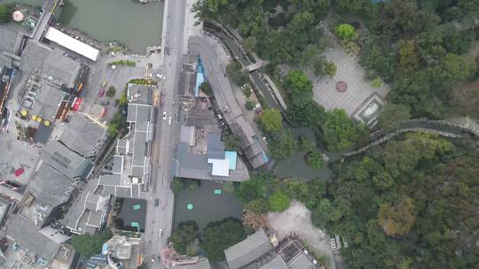 航拍广西桂林旅游城市视频素材模板下载