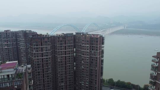 航拍武汉现代化城市建设