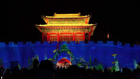 古城 广府 广府古城 夜景 建筑 古建筑 景区