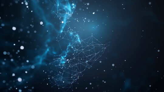 科技感粒子线条背景