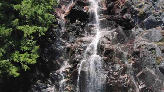 瀑布，特内里费岛，流，水