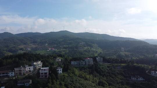 航拍大山山村风景4K实拍视频