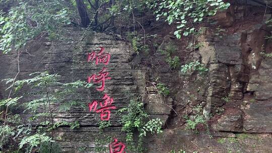 济南南部山区响呼噜泉，泉水喷涌势头强劲