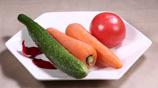 蔬菜时蔬胡萝卜西红柿番茄黄瓜