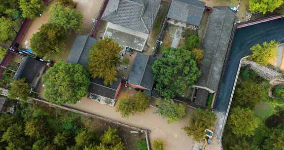 山西省忻州市五台县唐代古建筑南禅寺航拍