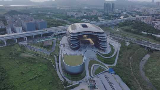 光明科学馆航拍 环绕