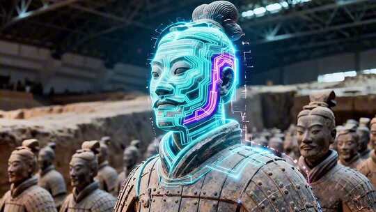 兵马俑科技文物 数字化文物展区