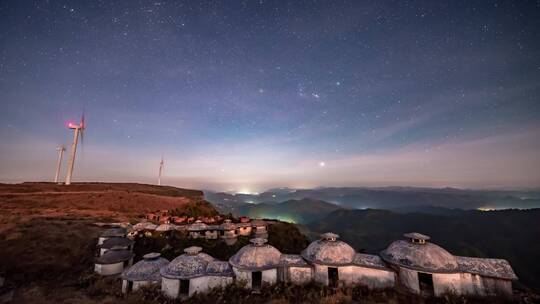 4k延时贵阳花溪区高坡星空