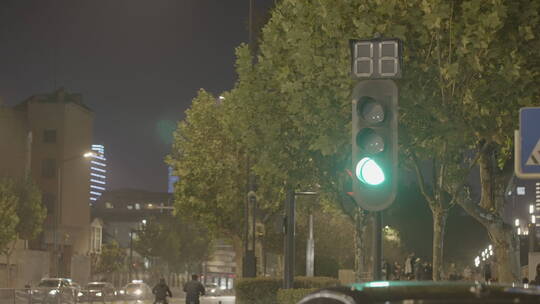 索尼FX3武汉红绿灯倒计时素材视频素材模板下载