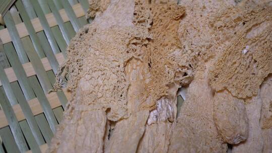 竹荪干货蘑菇土特产农产品煲汤视频素材模板下载