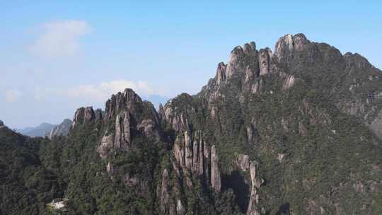 江西冬季三清山主峰航拍