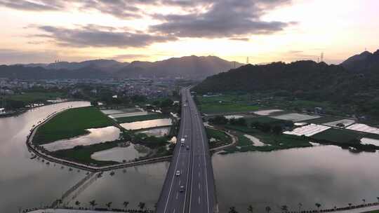 高速公路风景视频