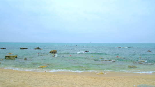 大海沙滩 海浪 海边 浪花