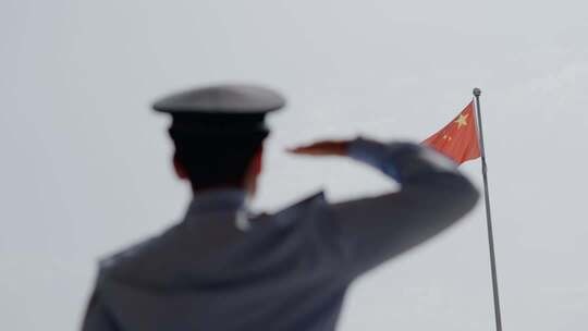 向国旗敬礼入警宣誓