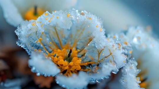 「有版权」唯美冰晶雪花合集4K