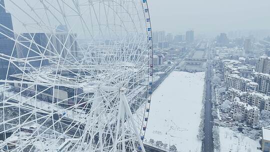 南昌摩天轮雪景25