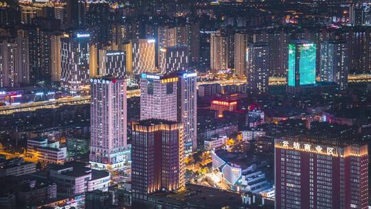 云纺（大悦城楼顶）夜景延时