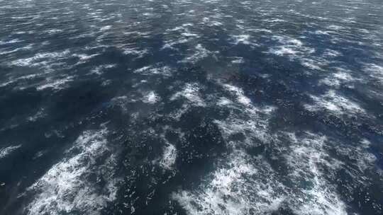 大海海水海面波涛汹涌