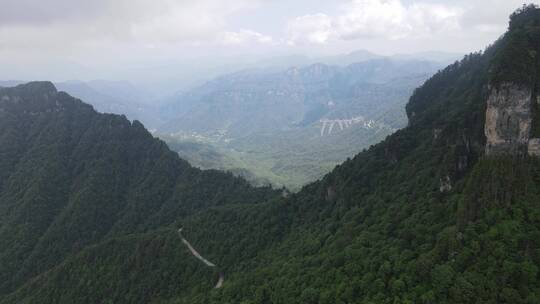 航拍湖北神农架天燕景区4A景区