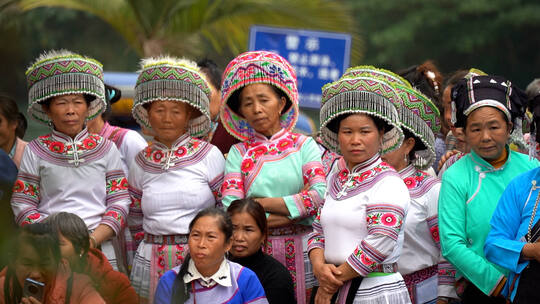 云南少数民族三八妇女节歌舞演出