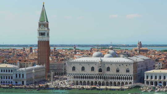 旺柴宫殿和塔的壮丽景色，威尼斯观光游，旅游
