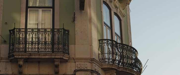 建筑，邻里，窗户，葡萄牙