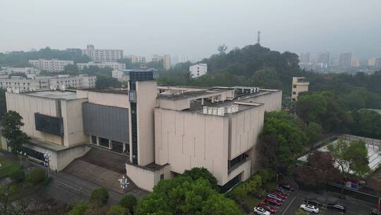 重庆西南大学校史馆建筑航拍