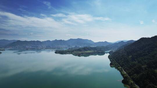 航拍杭州淳安千岛湖风景区