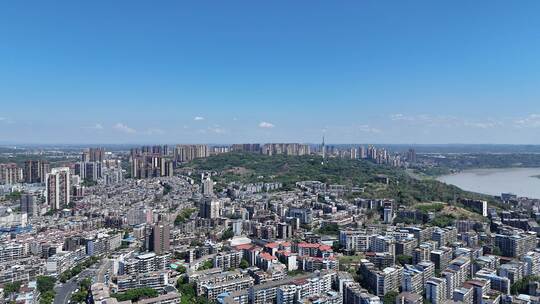 四川泸州城市风光泸州建设航拍