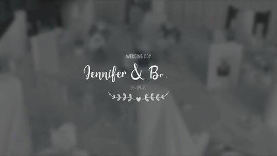 浪漫唯美婚礼标题包花边展示AE模板AE视频素材教程下载