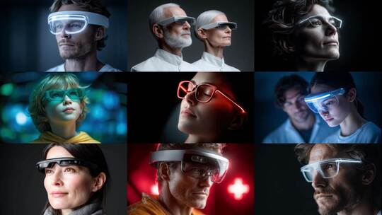 智能眼镜开启未来智慧生活高清在线视频素材下载