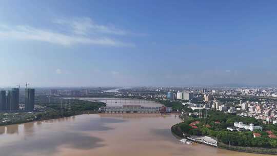 合集广东潮州韩江流域潮州供水枢纽航拍