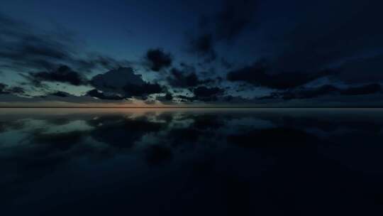 海面湖面日出天空之境夜景