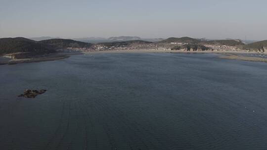 海洋牧场海上养殖海岛风光