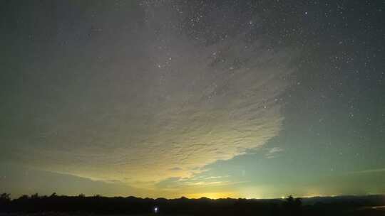 湖北襄阳南顶草原星空银河延时