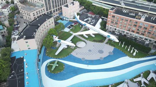上海航宇科普中心航空工业集团飞机模型4K