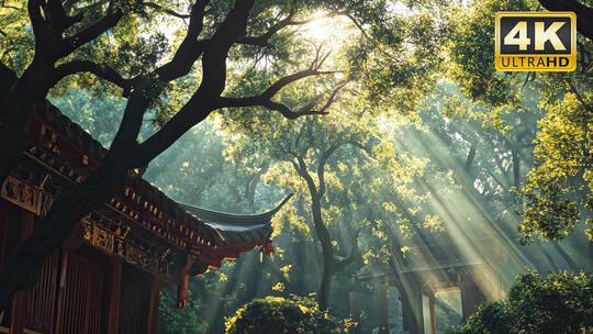 杭州西湖风景烟雨江南山水意境视频素材4