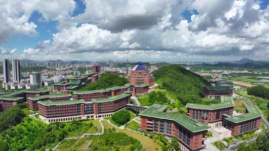 4K航拍深圳光明区中山大学1