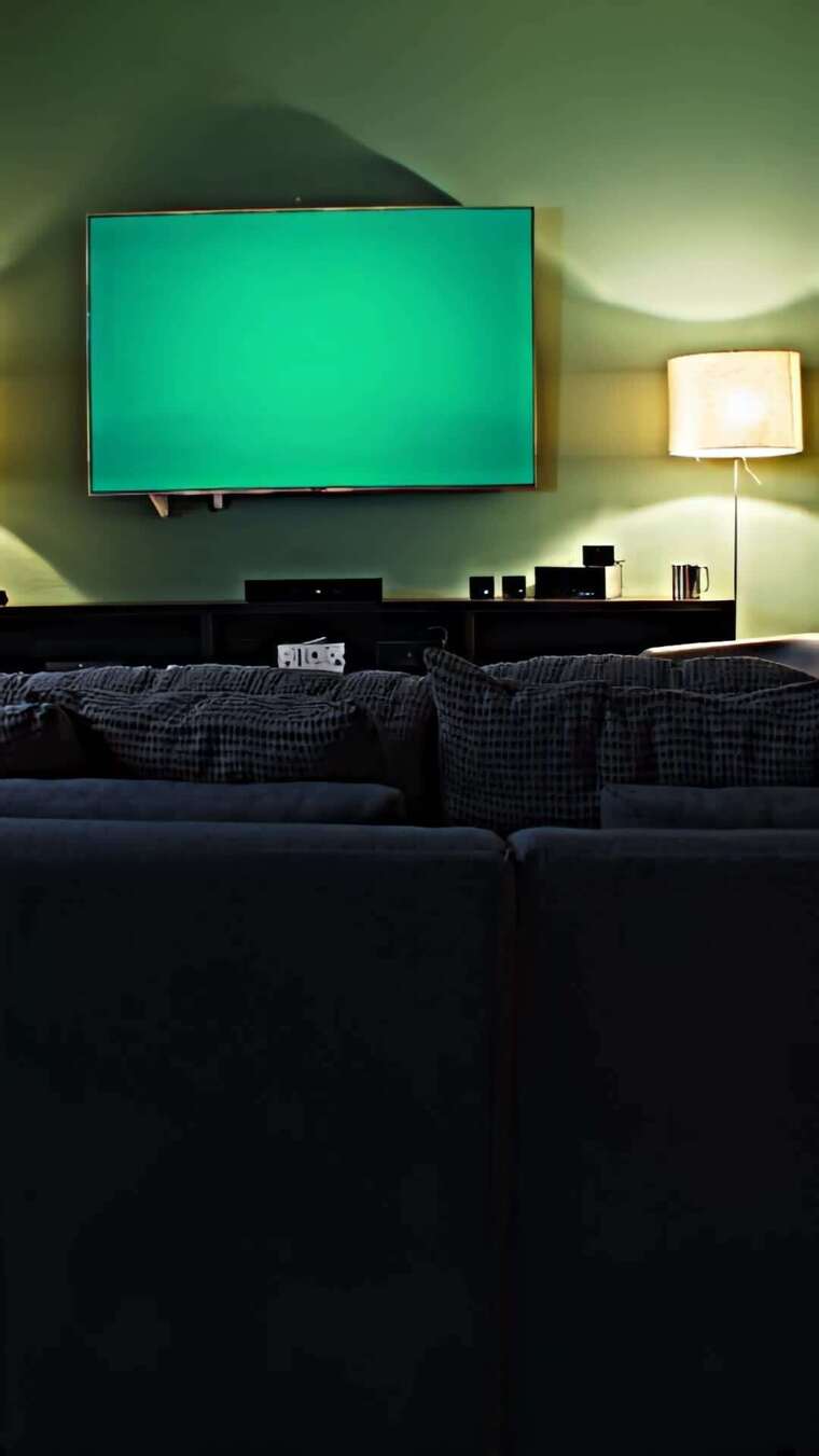 客厅绿幕电视家居场景