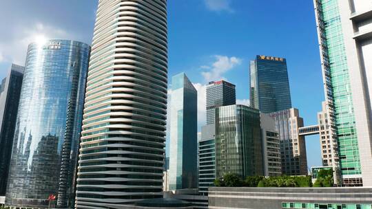 珠江新城cbd摩天大楼-29视频素材模板下载