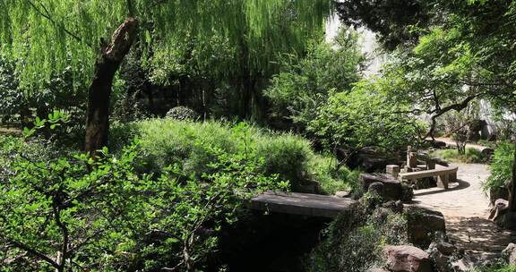 美丽园林庭院