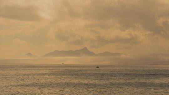 海面鸟瞰图海面美景波光粼粼