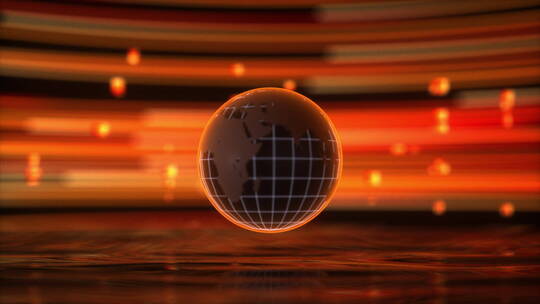 发光粒子抽象地球未来科技动态背景视频
