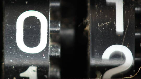 计数器数字特写