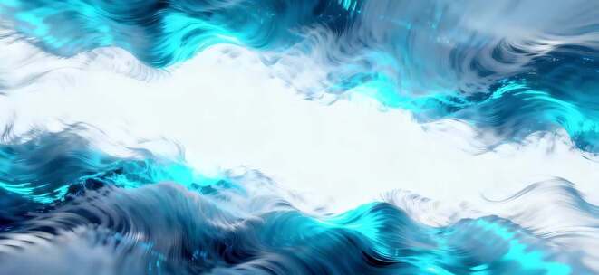 蓝白色抽象梦幻波浪背景