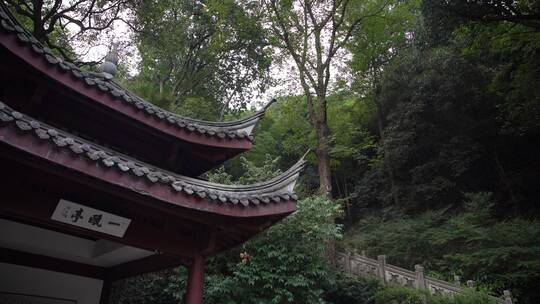 杭州飞来峰韬光寺建筑风景