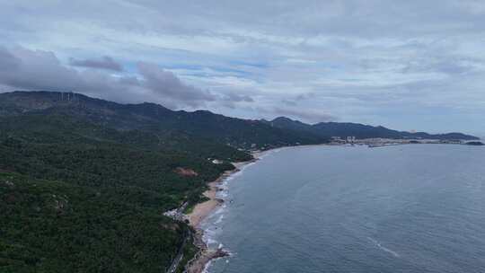 广东汕头南澳岛最美海滩航拍大海海洋