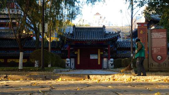 古风寺庙 佛寺香火 古建筑 山门寺